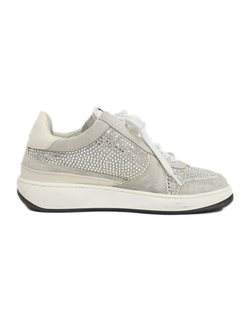 Chanel Sneakers Sequins White Size 36 Coco - Picture 2 of 10